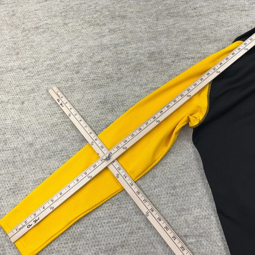 Iowa Hawkeyes Sweater Men Large Yellow Black Pullover Quarter Zip Under Armour - Picture 12 of 13